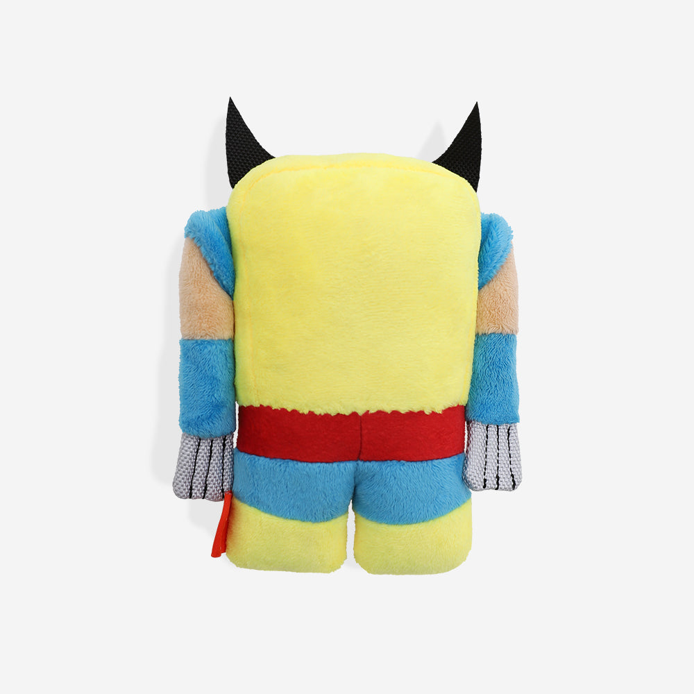 wolverine | 2 in 1 plush squeaky toy wolverine | 2 in 1 plush squeaky toy